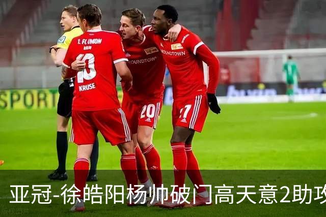 亚冠-徐皓阳杨帅破门高天意2助攻 申花2-1淡滨尼流浪者